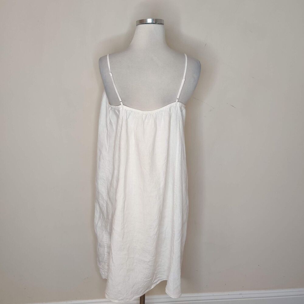 Boden Linen Sleeveless Dress White Tank Dress - Picture 6 of 9